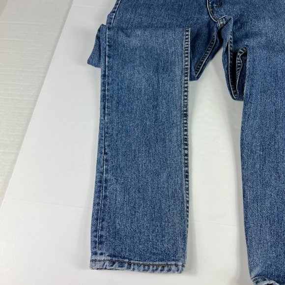 VTG 90s Levi's Jeans Men's 30x32 512 Slim Tapered Blue Faded Denim USA Tag 32x34 - Picture 7 of 16